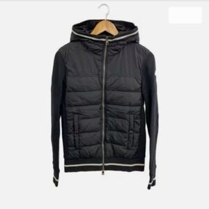 Authentic Moncler Maglia Cardigan Hybrid Down Puffer Zip-Up Hoodie Size S